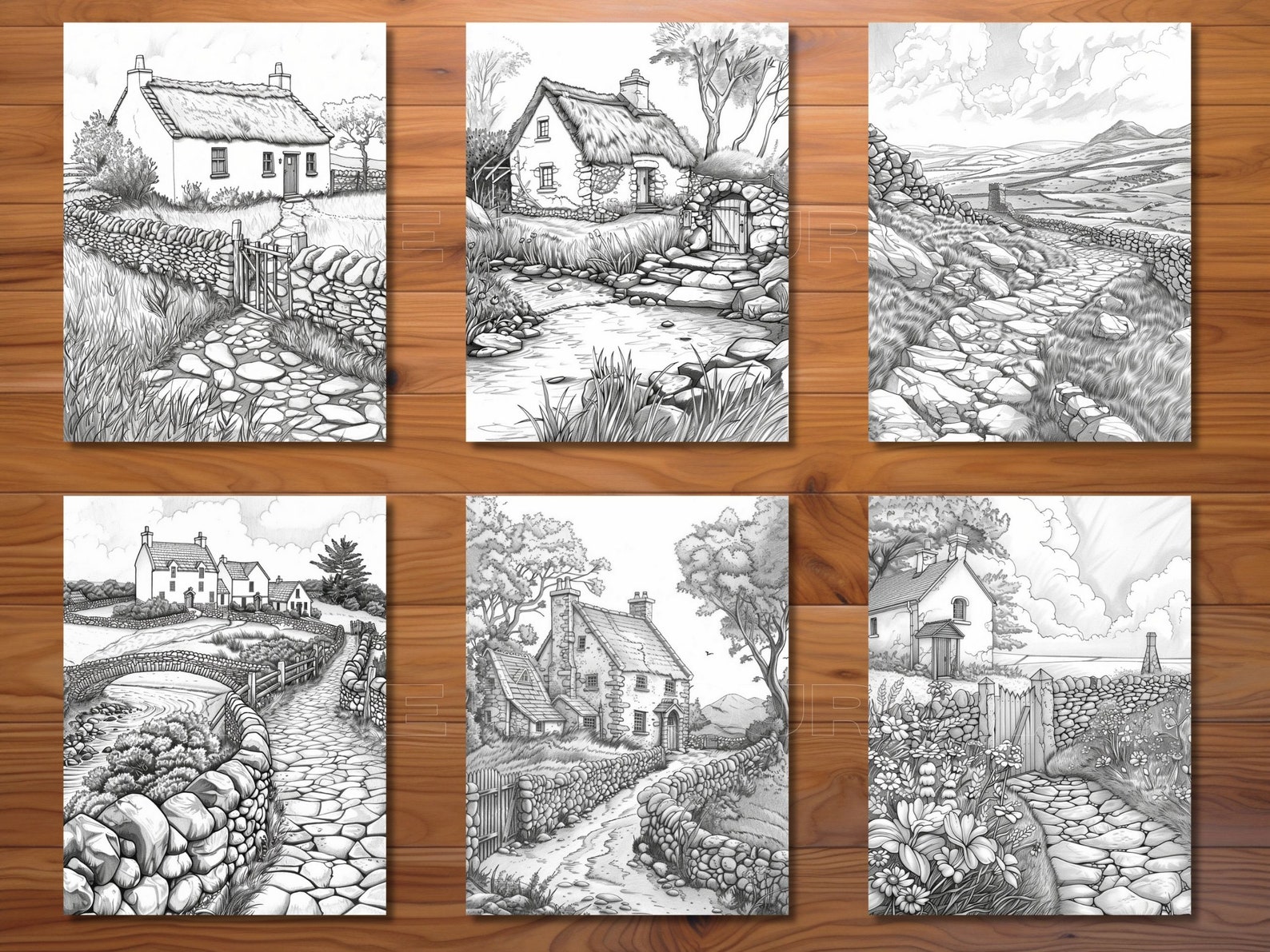 30 Ireland Coloring Page Book - Adults + Kids - Instant Download ...