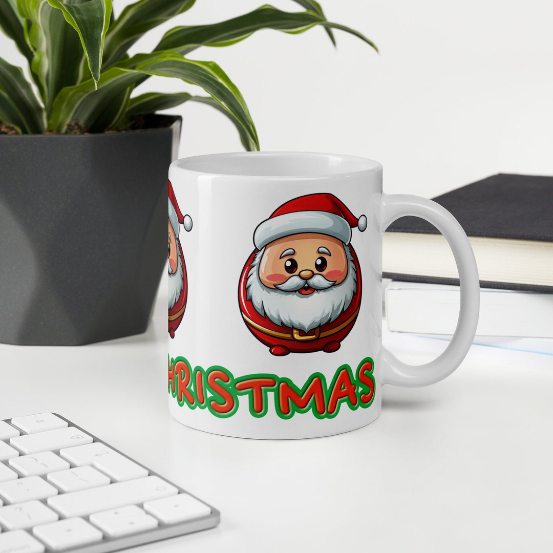 Holiday Mugs Kris Kringle 11oz Mug Festive Gift Secret Etsy