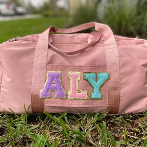 Mama Bag, personalized Duffle Bag with varsity letters, personalized bag for mom, duffle bag, duffel bag, travel bag, gym bag