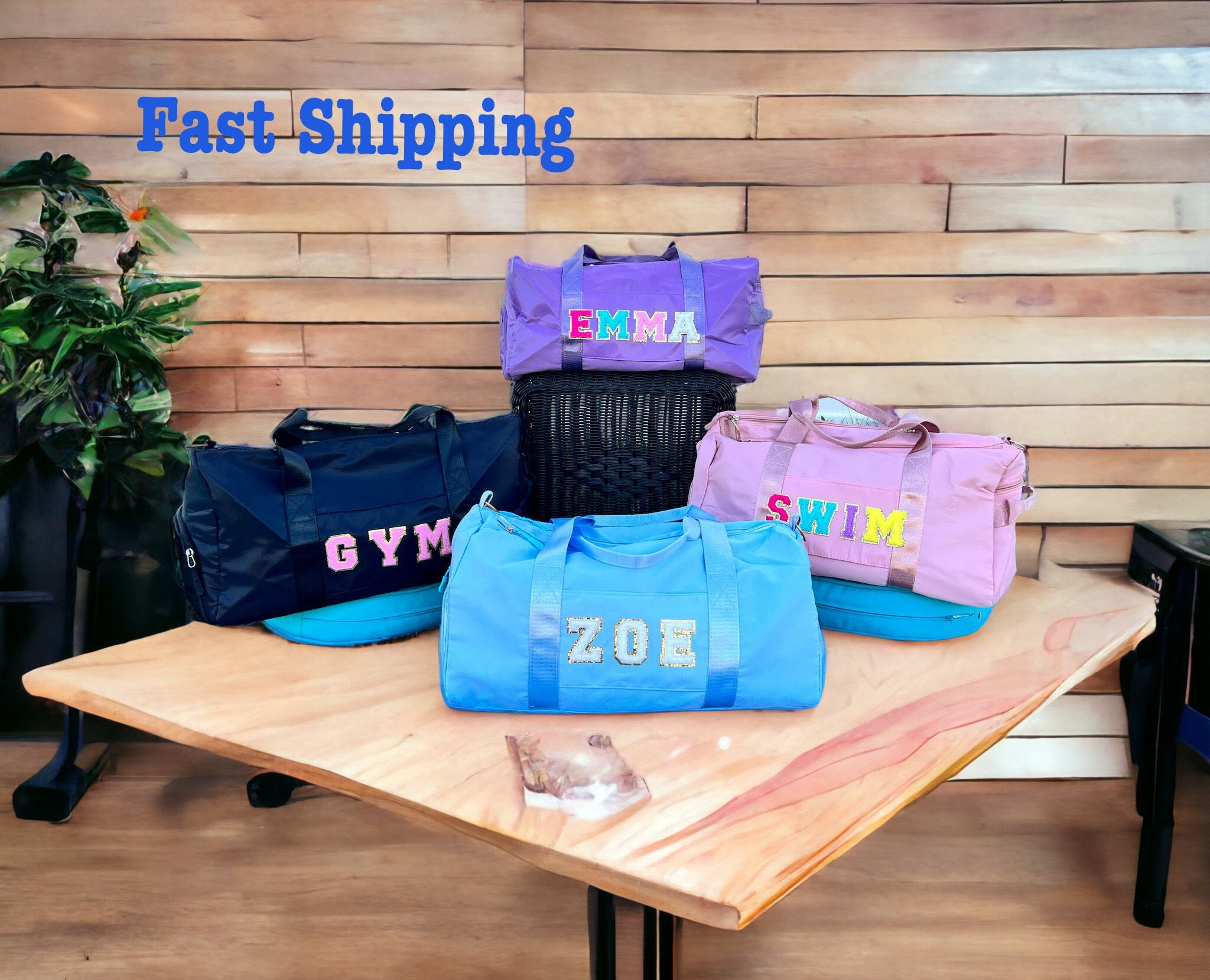 Gym Bag With Varsity Letters