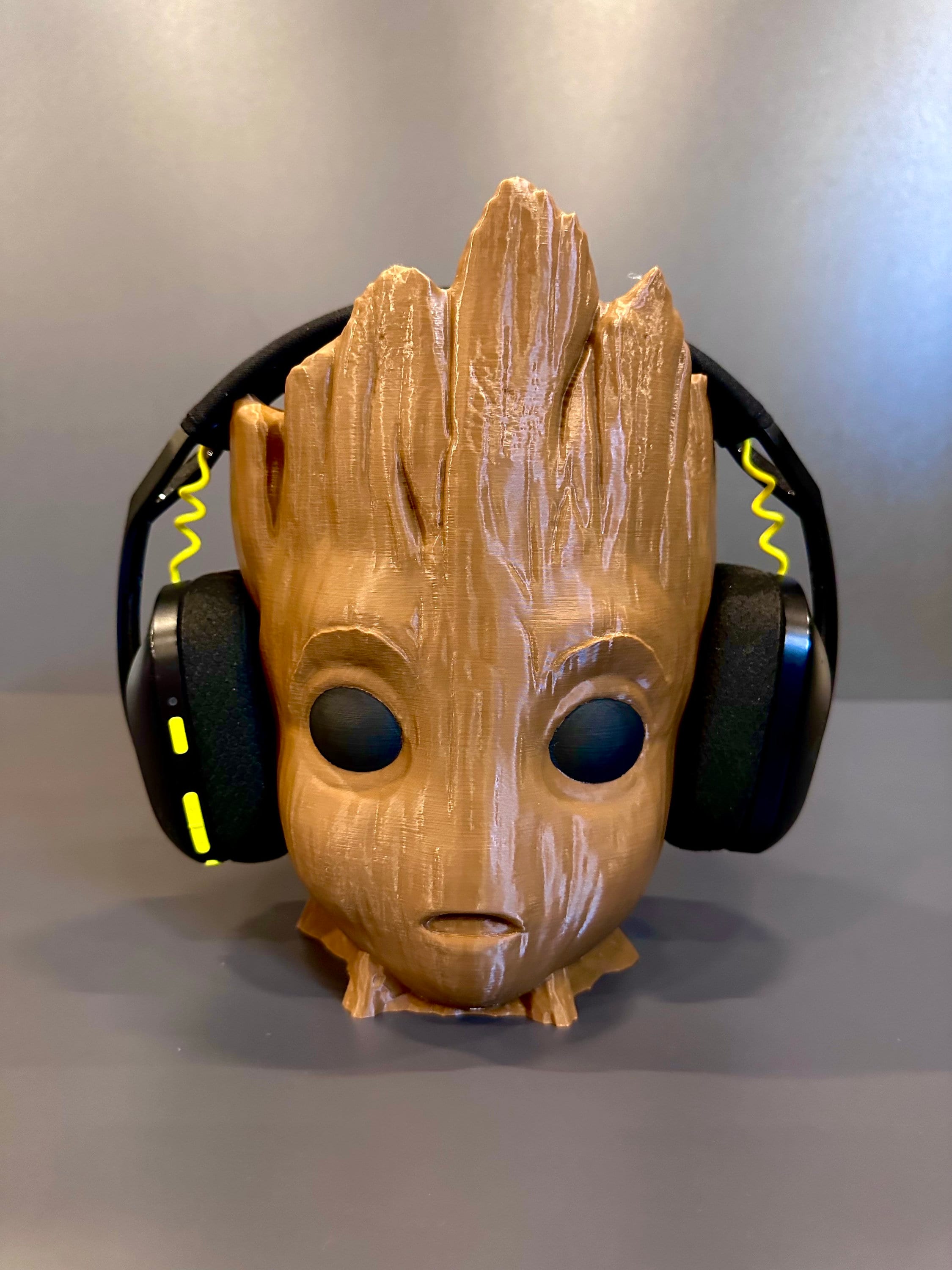 Groot in Headphones Canada