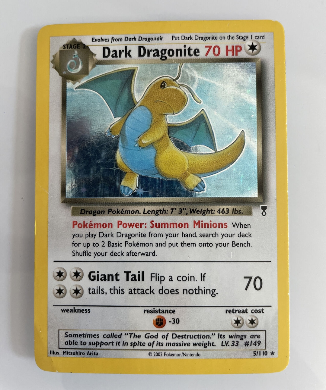 Dark Dragonite 5/110 Legendary Collection Holo Rare TCG Etsy