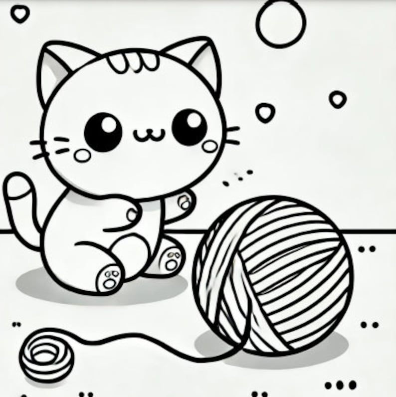 Summer Kawaii Coloring Pages, 24 Kawaii Coloring Pages for Kids, Cute Coloring Pages, Printable ...