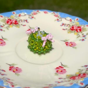 Matcha Cake Keychain
