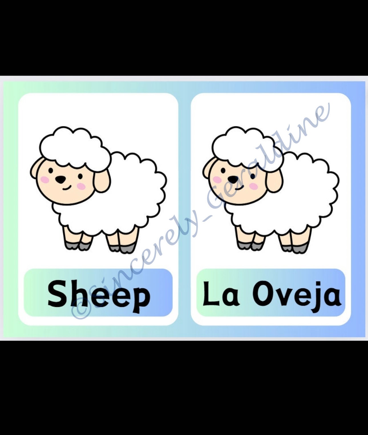 Toddler Flashcards, Farm Animals in English and Spanish - Etsy