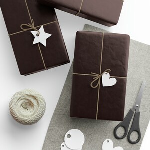 Plain Brown, Aloewood-Color, Solid Colour Wrapping Paper by FarbeLand