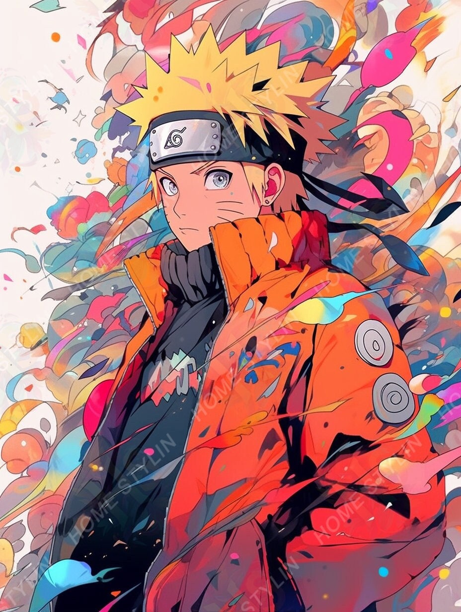 Dynamic Naruto Artwork Digital Download for Anime (Instant Download) 