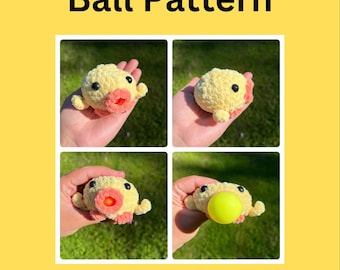 Crochet Crazy Chick Stress Ball Pattern (PDF Pattern)