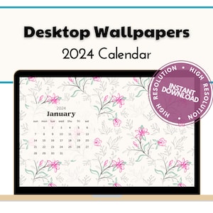 Desktop Hintergrund Kalender, 2024 Wallpaper, Mac Kalender, Desktop Hintergrund Wallpaper