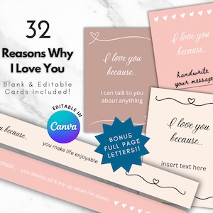 Reasons Why I Love You, Love Notes For Him, I Love You Because, Lunch Love Notes, Valentine&#39;s Day