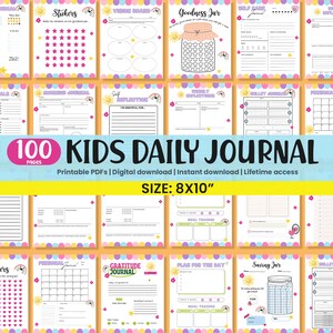 Kids Daily Journal Printable Kids Journal DIY Binder Pages for Kids ...