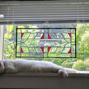 Custom stained glass panel
