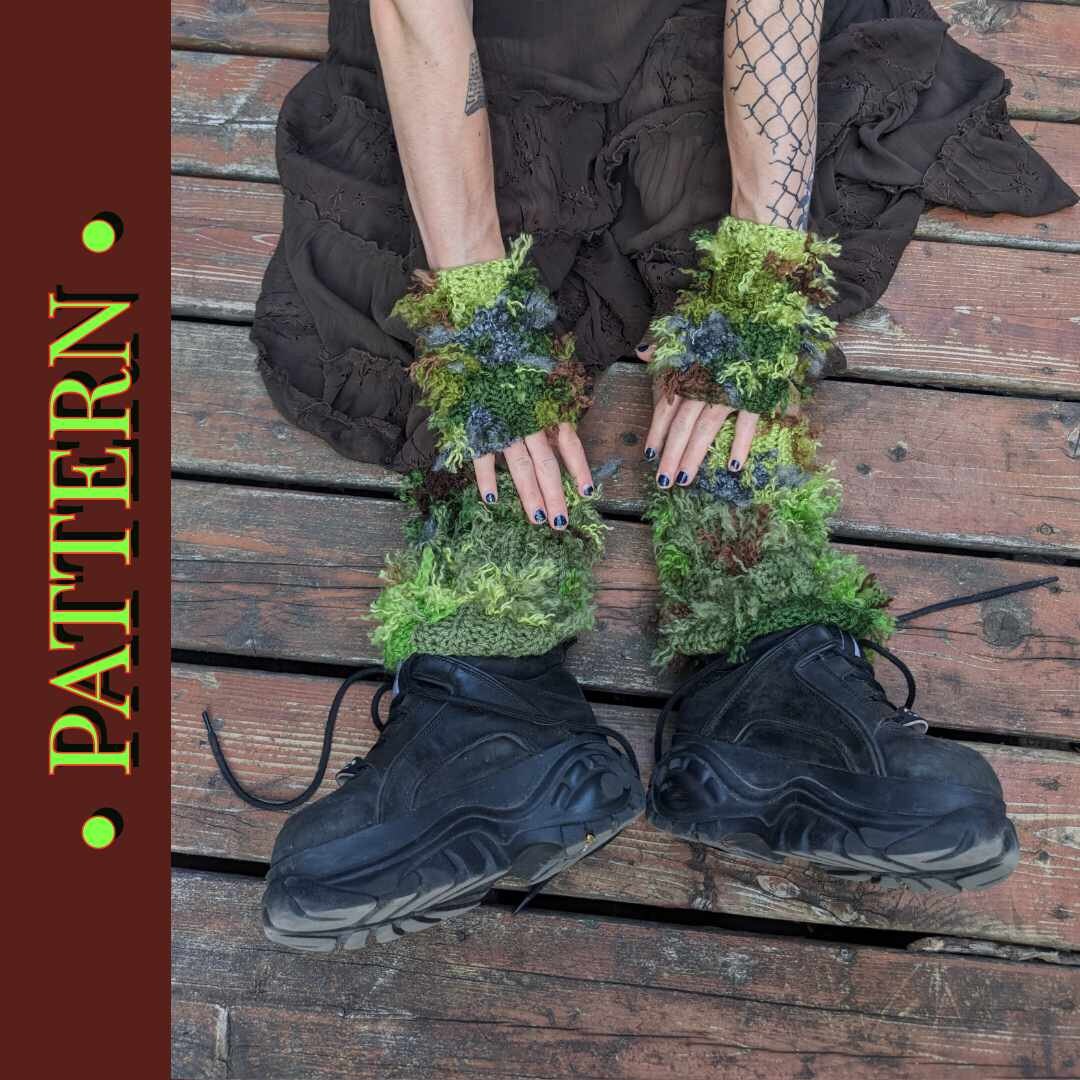 Filet Crochet Pants - Moss