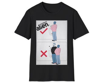 Resident Alien Intro Animation How To Pee Funny T-Shirt