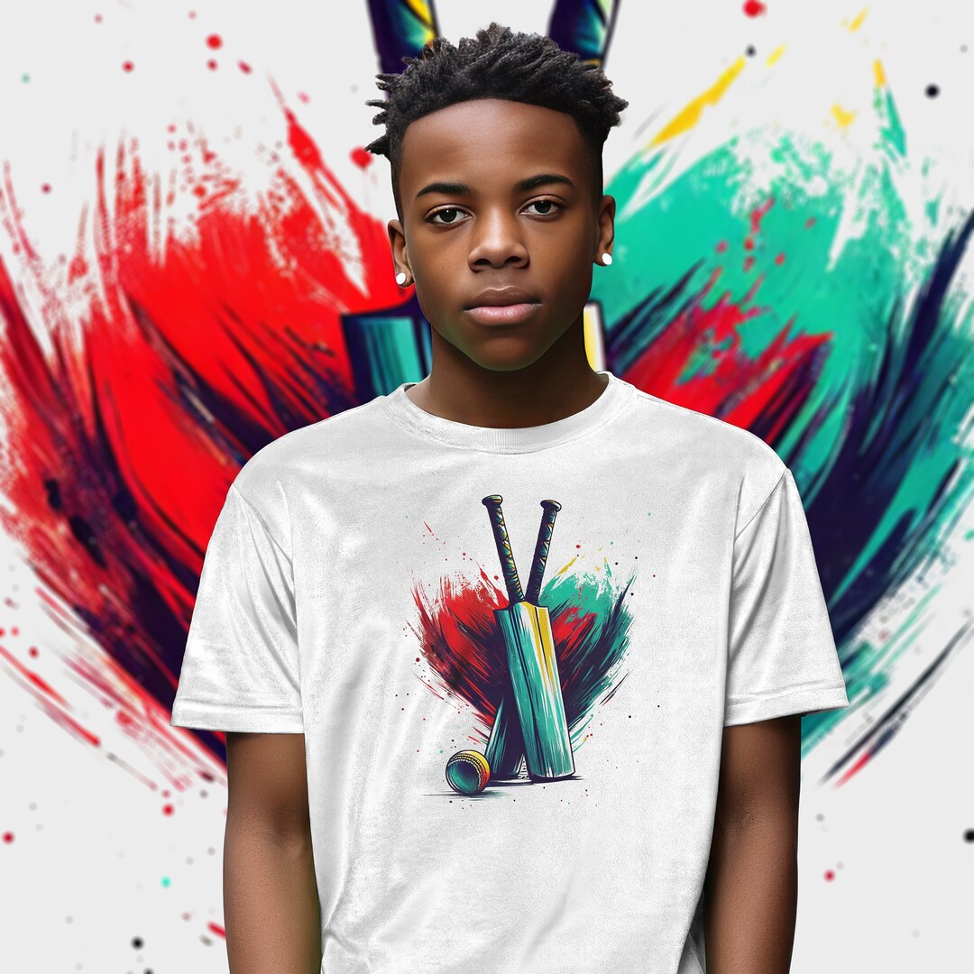 Cricket Love, Graphic Sports Tshirt for Cricket Fans & Players Etsy