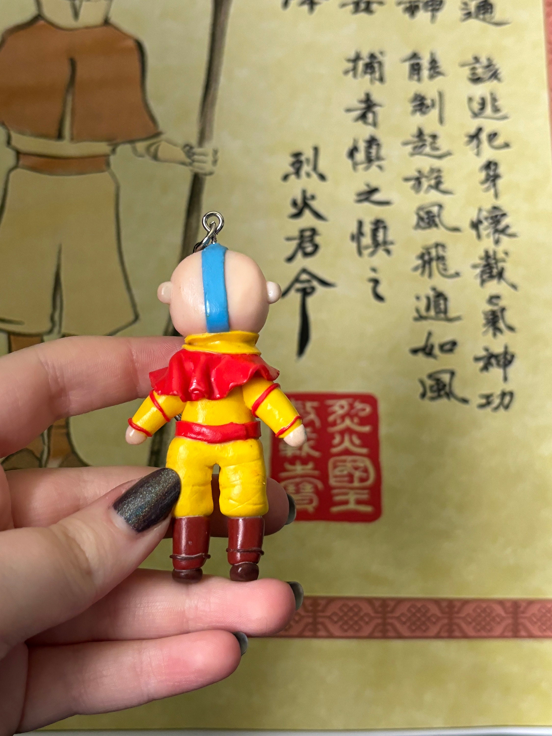 ATLA Aang Handmade Chibi Keychain - Etsy
