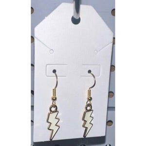 Lightning Bolt Gold Plated Fashion Earrings
