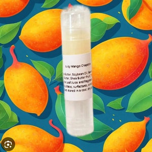 All Natural Spa Nourishing Juicy Mango Chapstick - Handmade, Gift, Holiday, Him, Her