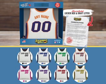 Custom Basketball Jersey Pillow • Style 3: En Fuego Fadeaway
