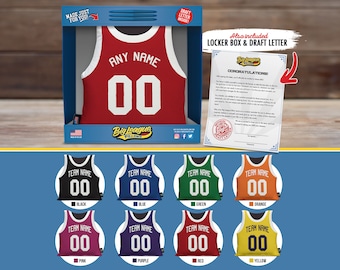 Custom Basketball Jersey Pillow • Style 2: Shoot The Light Out