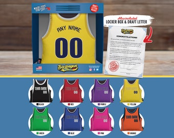 Custom Basketball Jersey Pillow • Style 1: Swish Wish