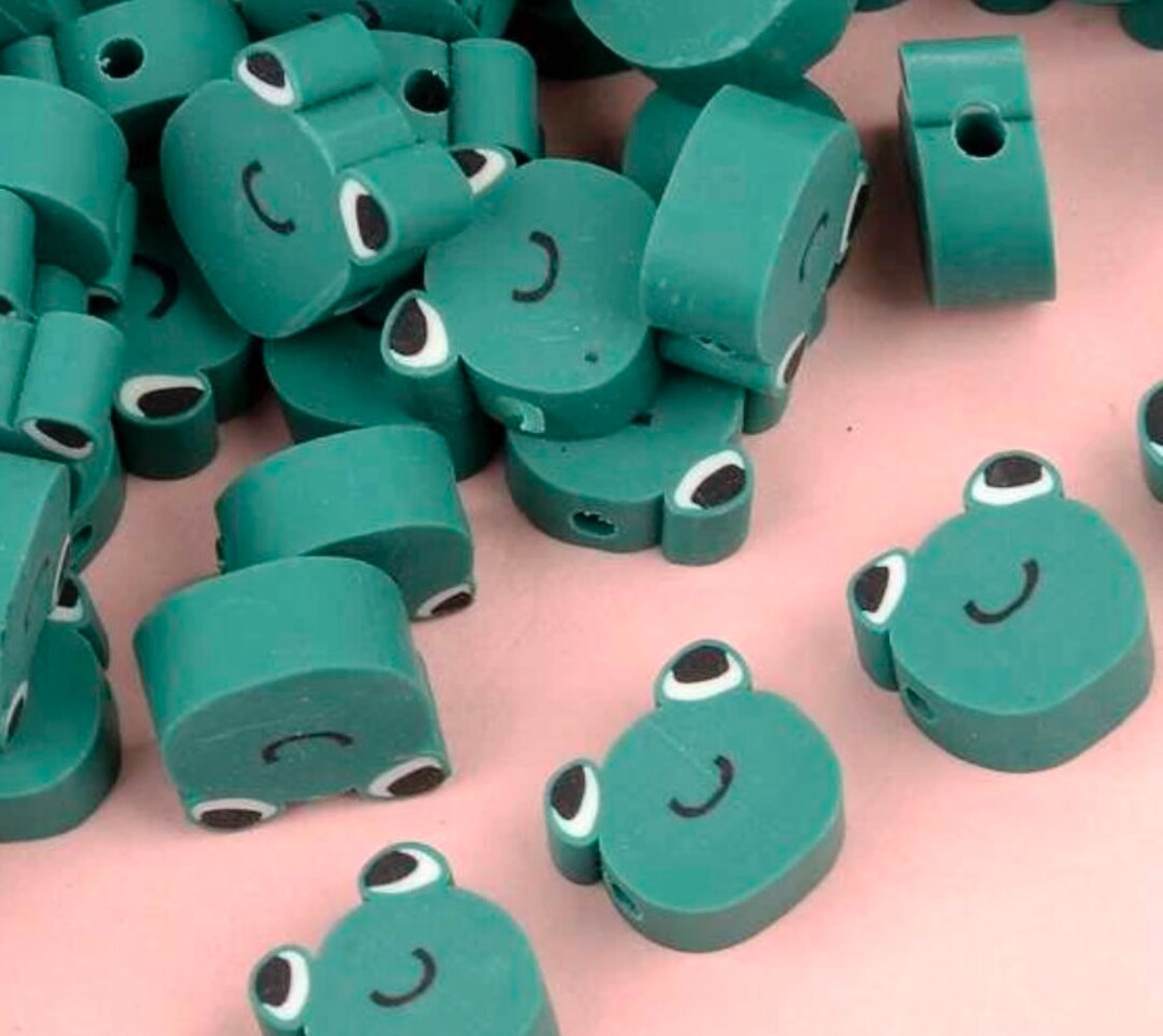Frog Smiley Beads Crafting Beads Animal Beads DIY Etsy