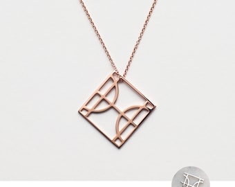 Pisces charm necklace in silver, gold or rose gold