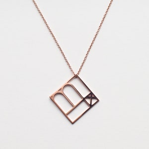 Scorpio charm necklace Rose Gold