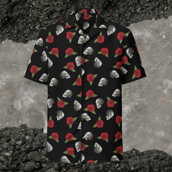 Skull and Rose Button Up Canada