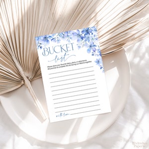 Blue Floral Bridal Shower Games, Editable Bachelorette Games, Printable Wedding Shower Games, Bridal Party Games, Something Blue Before I do image 10