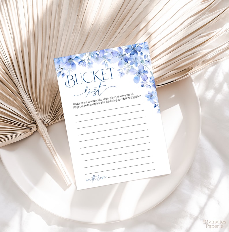 Blue Floral Bridal Shower Games, Editable Bachelorette Games, Printable Wedding Shower Games, Bridal Party Games, Something Blue Before I do image 10