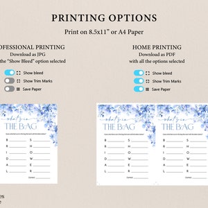 Blue Floral Bridal Shower Games, Editable Bachelorette Games, Printable Wedding Shower Games, Bridal Party Games, Something Blue Before I do image 9