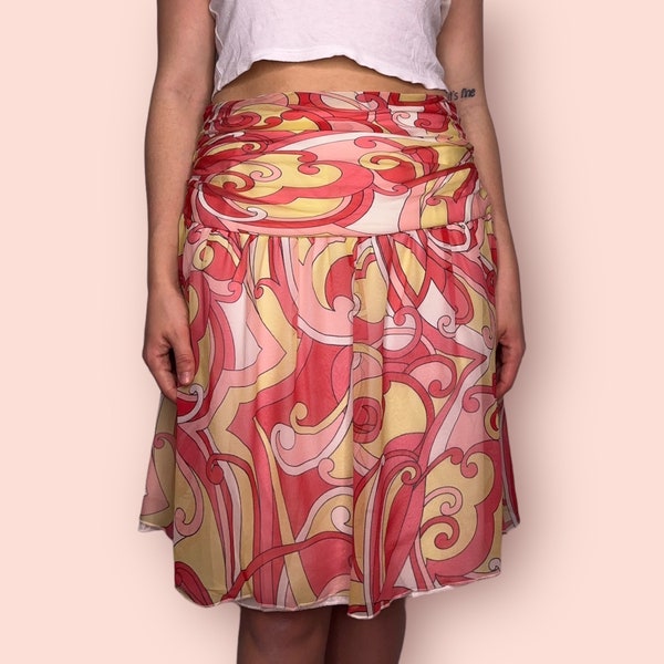 Vintage A.B.S By Allen Schwartz, Retro Print, Pucci Inspired Skirt