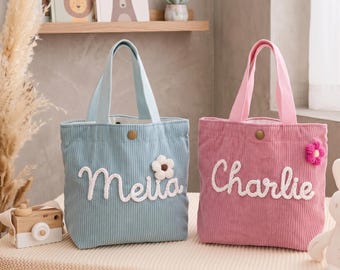 Personalisierte Name Tote Handtasche - individuelle Kinder Geburtstagsgeschenk