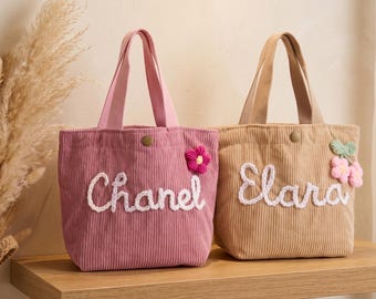 Benutzerdefinierte Name Kinder Tragetasche Handtasche - personalisierte Geburtstagsgeschenk für Mädchen