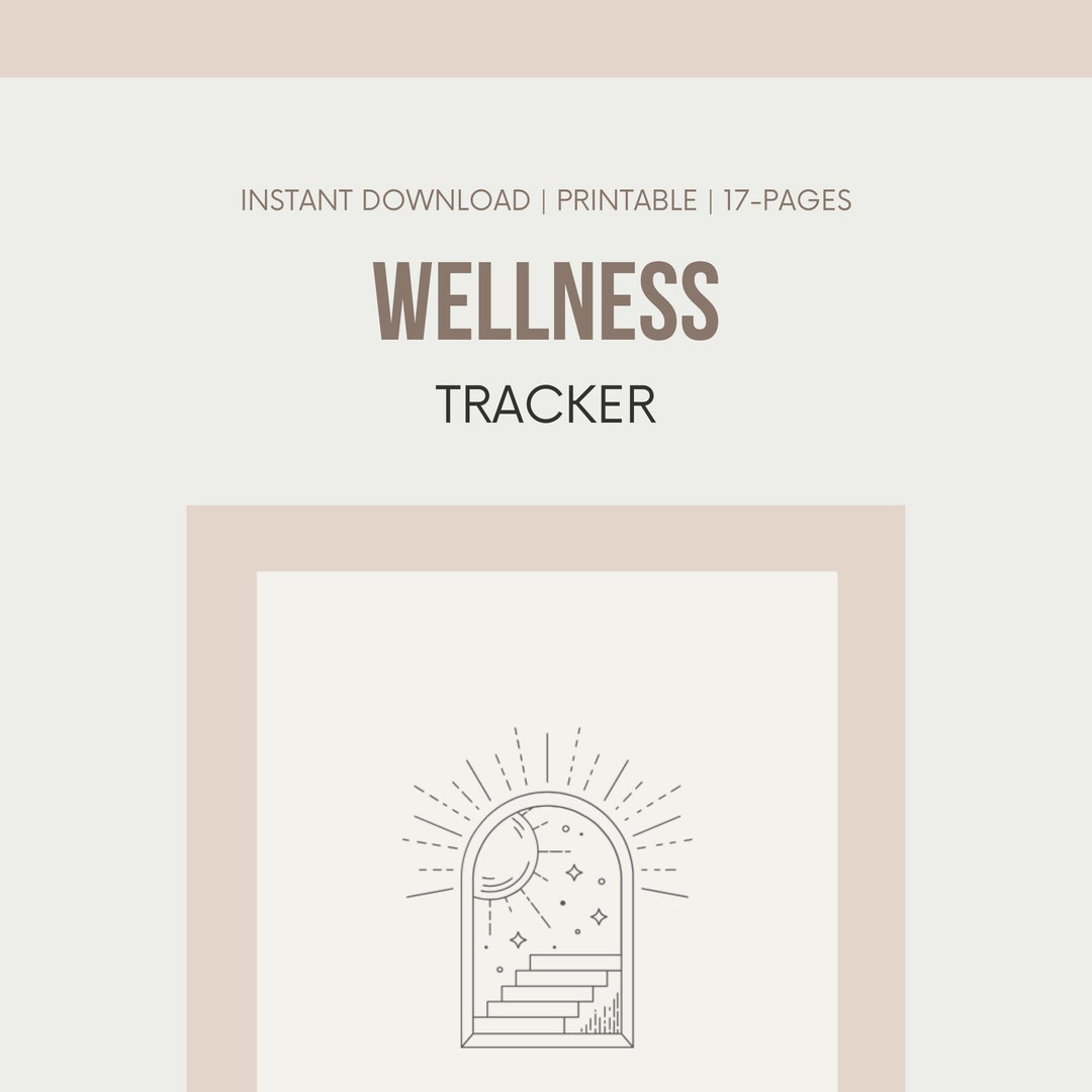 Wellness Tracker Printable Instant Download 17-pages - Etsy