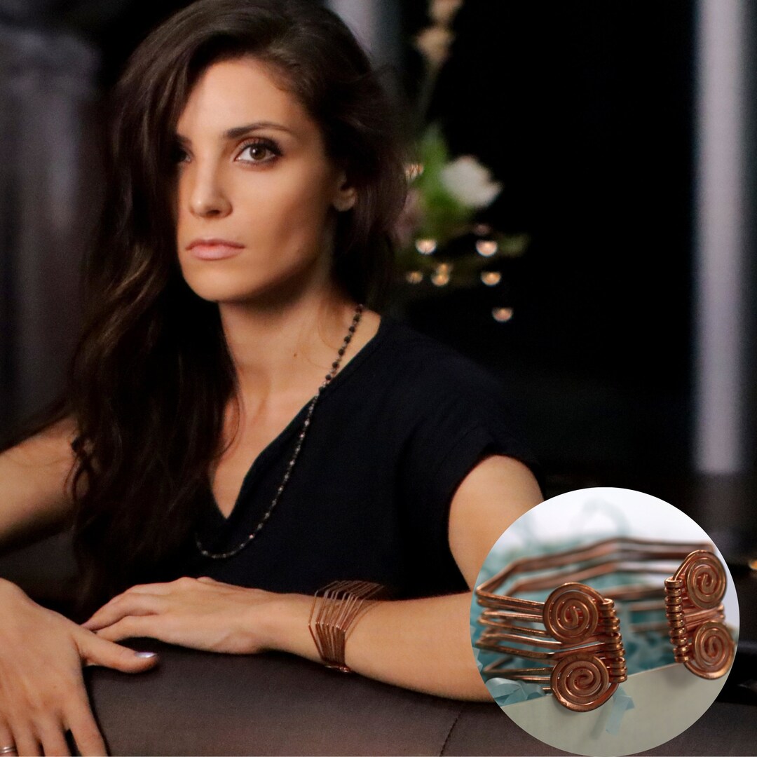 Wide Bracelet/ Made Natural Copper Metal/for Good Health Bracelet/ Metal Jewelry/ Copper