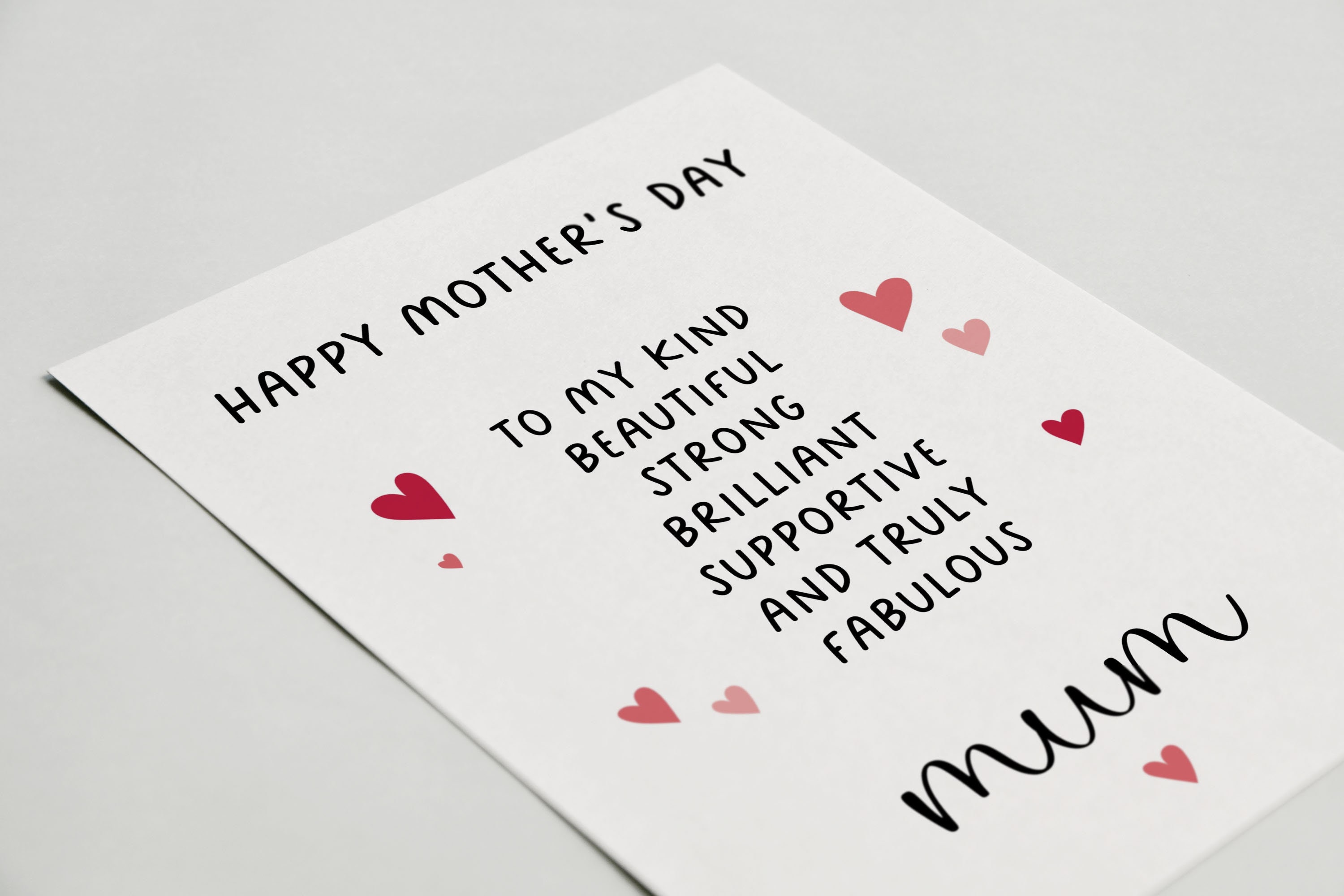 PRINTABLE Poem Mothers Day Card From Daughter Mother's Day Poem Card for Her Cute Mother Day ...