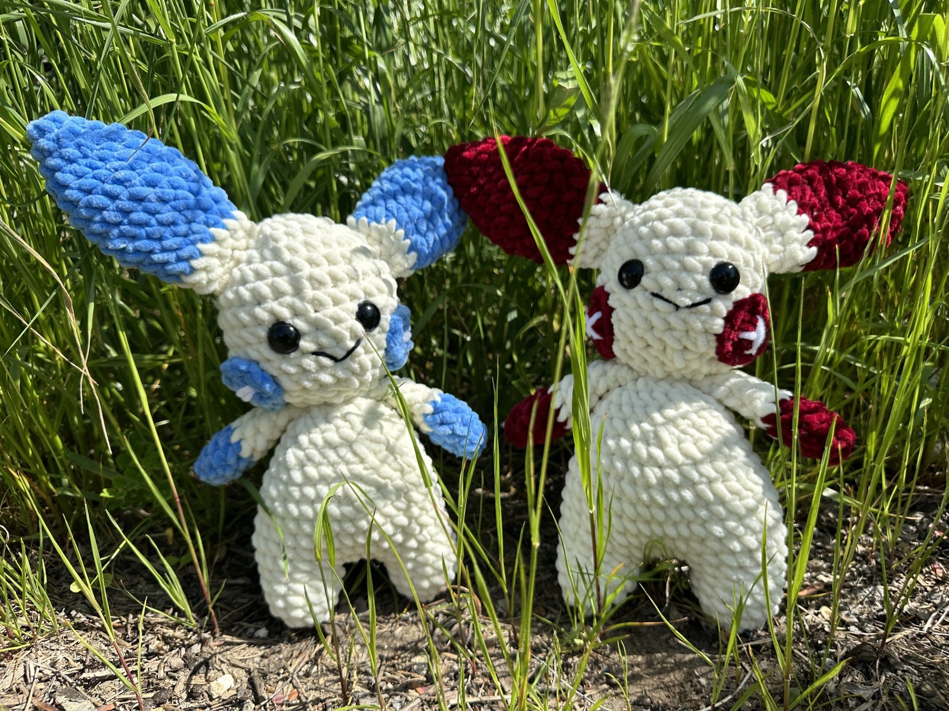 Plusle and Minun Crochet Amigurumi Pattern PDF - Etsy