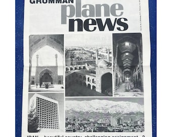 Grumman Plane News Vol. 34 #3 Feb 14, 1975 Vintage Newspaper Grumman Aerospace