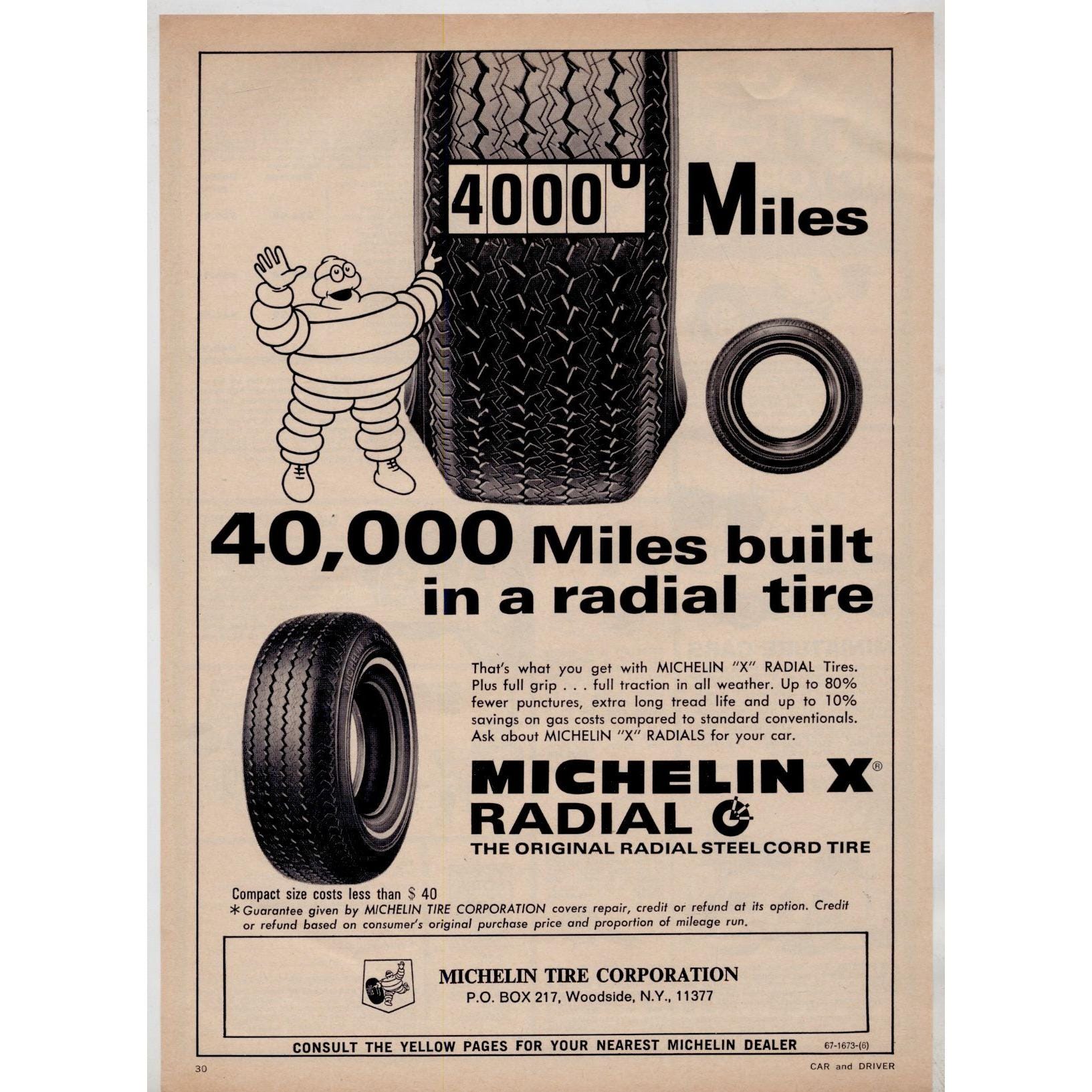 Vintage Michelin Tire Ad - Etsy