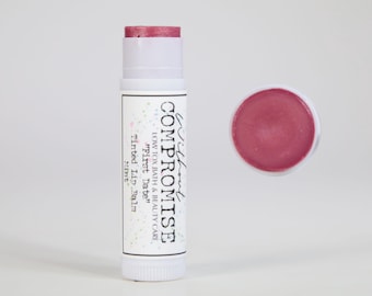 Organic Tinted Lip Balm - "First Date" Shade, Mint