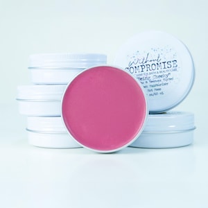 100% grass-fed beef tallow lip and cheek tint in “Hot Mess”| moisturizing lip tint, cheek tint, tallow blush
