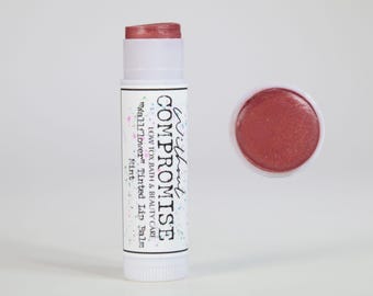 Organic Tinted Lip Balm – Natural Mint "Wallflower" Shade
