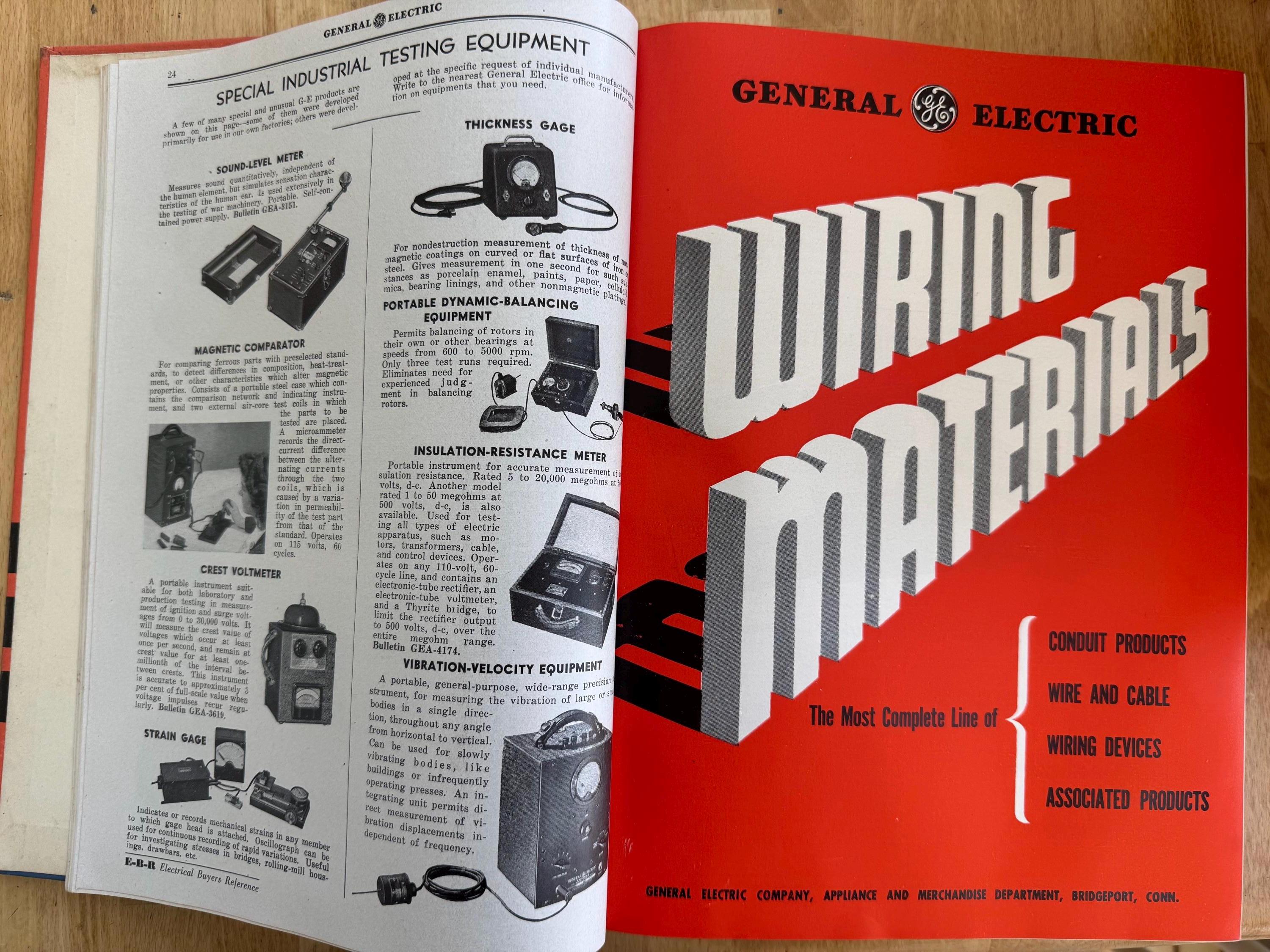 1945年電気機器購入者参考カタログ • 工業工学貿易ディレクトリ • 第二