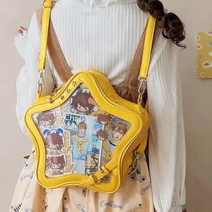 Kawaii Star Cute Chic Girl Women Crossbody ita bag / ita backpack / backpack / messenger bag / pin bag / Shoulder Bag / School bag / itabag