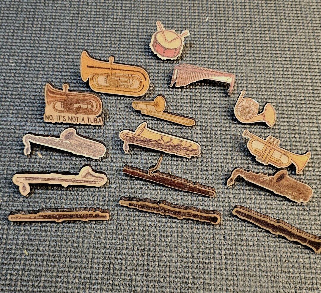 Musical Instrument Pins - Etsy