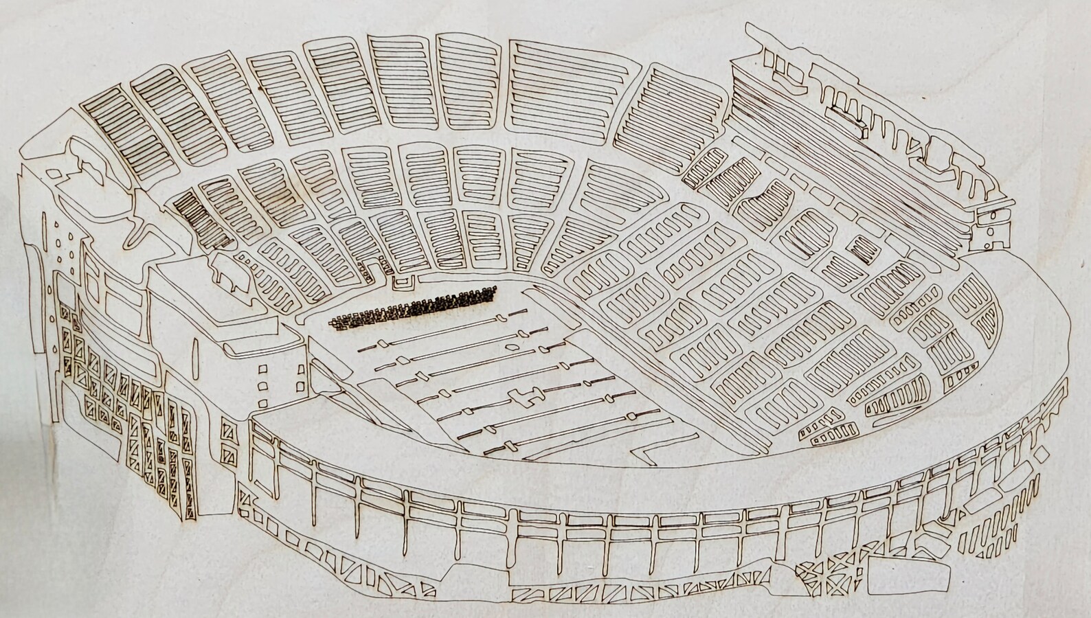 Neyland Stadium Line Drawing SVG - Etsy