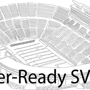Neyland Stadium Line Drawing SVG - Etsy