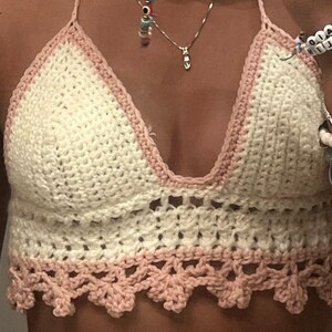 Crochet Flower chain bralette